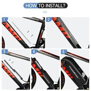 전자 자전거 배터리 마운트 브래킷 홀더, Ebike 다운 튜브 프레임, HaiLong 어댑터 도구 부품 용 장착 랙