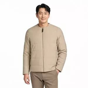 [파파브로]남성 미니멀 크루넥 라이트 패딩 점퍼 LM-JUW-Q037