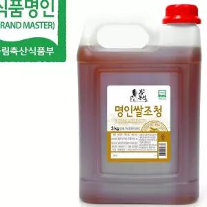 강봉석조청 명인 쌀조청 3KG 올리고당 sn054F4 조미료 물엿