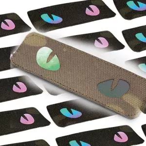 멀티캠 원단 홀로 반사 CAT EYE 패치 와펜 오로라 필름 xrFF8AC