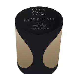 폭50mm 원형 롤 스티커 프린터용 라벨지 브론즈색 다이어리꾸미기 인테리어데코 인덱스라벨 r-159D1