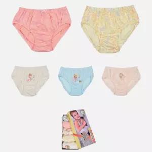고품질 (동화)레이온 면 혼방 여아동 삼각팬티 5매입