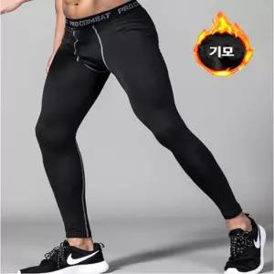 남자 기모 짐웨어 레깅스 밴딩 타이즈 헬스복 내복 트레이닝복 운동복 e-WFLPTXR