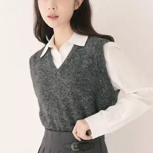 [로엠]V넥 울 니트조끼 RMVKE11RTA T_P430362702