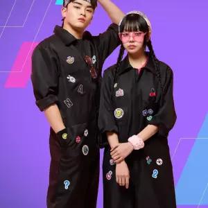 블랙 점프슈트 세트 반티 졸사컨셉 a-8CFDE