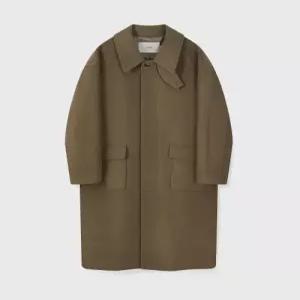 [국내정품] 키뮤어 KIIMUIR [WOOL 80] 울 세미오버핏 발마칸 코트_샌드 KBDWUCL001SN