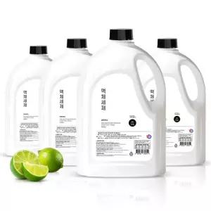 바른세탁소 액체세제 라임향 2.5L 4개 액체세탁세제