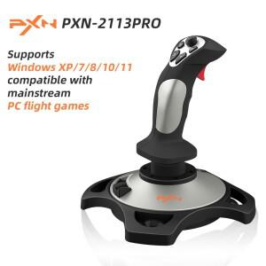 PXN-2113 PRO 시뮬레이션 비행 컨트롤러(전동 내장, PC 주류 게임과 호환)