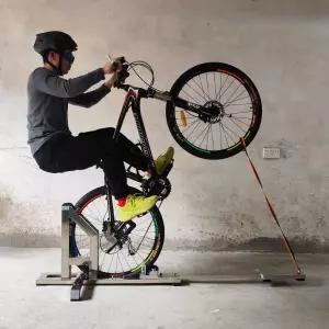 자전거 윌리 연습 훈련 수리용 체육 발판 초보자 취미 부품 mtb 묘기 프레임