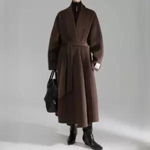 로브 원숄더 울 블렌드 핸메이드코트 3color모직 여성 가을 겨울 울코트 여성울