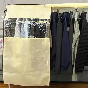 [하프클럽/셀럽하우스]부직포 행거가리게 소 행거가리개커튼 옷걸이행거커버