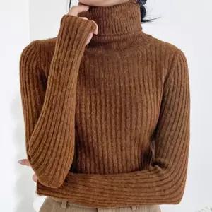 가을 티 일 여자 겨울 데일리 캐주얼 긴팔 무지 니트 베이직 슬림 기본 목폴라 여성 터틀넥 골지 슬림 목티