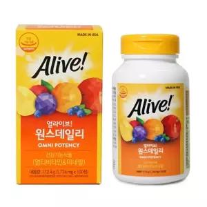 얼라이브 원스데일리 멀티비타민 100정영양보충제 영조제 보충제 보조제 영양제 비타민제