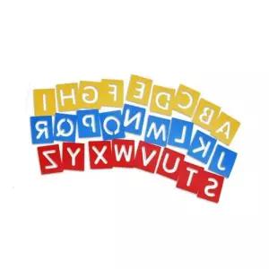 스텐실 (알파벳) 영어놀이교구 영어수업교구 알파벳학습교구 스텐실도안