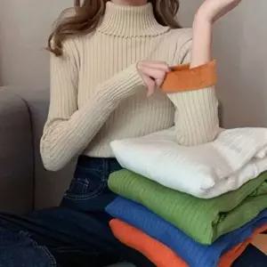 니트폴라 여자 목티 5color 골지니트 티셔츠 이너티 목폴라 기모안감