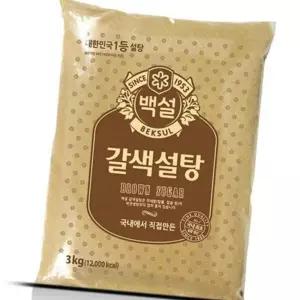 (올핀)CJ 갈색설탕 3kg 비정제원당
