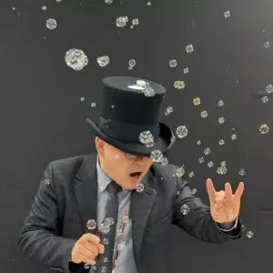 (다올)버블마술사모자 제이엘 고급버블 공연용 모자