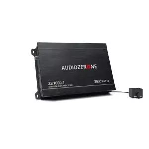 AUDIOZERONE 카용 오디오 앰프 ZE1000.1 2000W 모노블록 Class D MOSFET 서브우퍼 1-4 옴 안정형 로우패스
