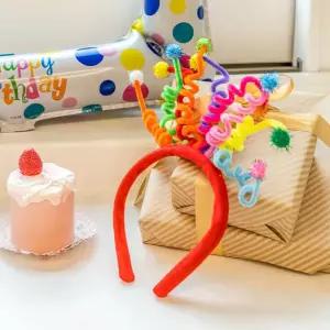 생일 파티 분위기 연출용 포인트 머리띠