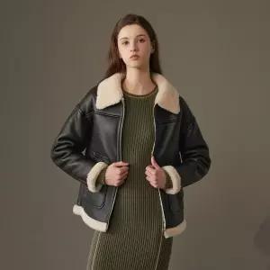 리오벨 최초가 159,000원 24FW 호주산 양모 무스탕 하프 숏 코트 5종 택1 851614