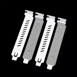 5개 데스크탑 컴퓨터 PCI 배플/PCI 슬롯 커버 먼지 필터 블랭킹 보드 냉각 팬 환기 PC 케이스