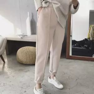 여성 모직바지 멋짐 핀턱바지 편안한밴딩 데일리팬츠