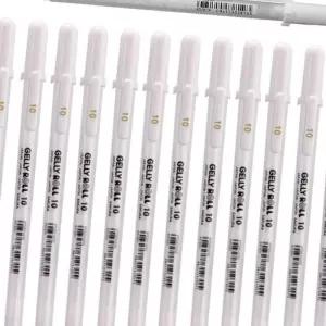 (올핀)사쿠라 중성 젤펜 겔리롤 1.0mm 화이트 12개입