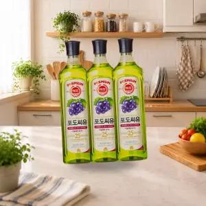 사조해표 포도씨유 900ml 3개