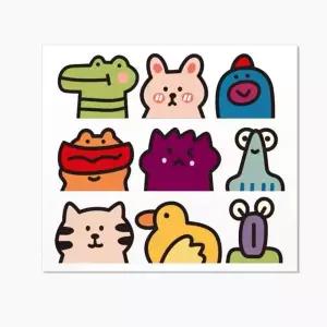 차량용 귀여운 캐릭터 스티커 스크래치 방지 커버 qXQ16dvL