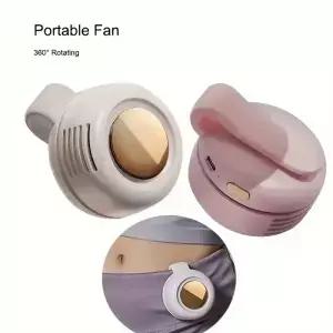 3단 속도 조절 무소음 날개 없는 선풍기 회전식 디자인 USB 충전식 휴대용 야외 냉풍기