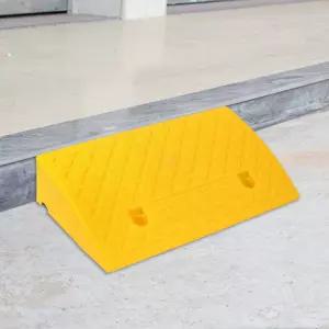 문턱경사대 휠체어진입판 계단경사판 50x27x11cm 노랑