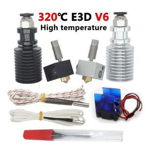 E3D V6 핫엔드 키트 300 ℃ 고온 버전 J 헤드 프린터 부품 0.4/1.75MM 원격 압출기 12V