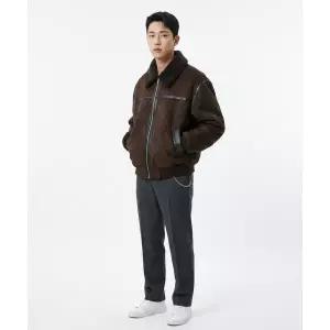 SPERONE 스웨이드 세미 오버 라인 무스탕 맨 (브라운)