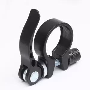 Bonsicoky 28.6mm 자전거 시트포스트 클램프 블랙 알루미늄 합금 퀵 릴리스 칼라 타입 1
