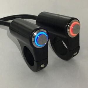 22mm 7/8 ''알루미늄 합금 바이크 오토바이 핸들 바 헤드 라이트 스위치 방수 ON/OFF 12V 안개 레트로 복고