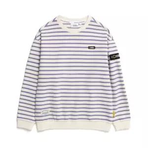 내셔널지오그래픽 키즈 NATIONALGEOGRAPHIC KIDS K231USW040 스트라이프 맨투맨 VIOLET