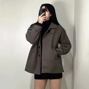 여성코트 여성 오버핏 나그랑 숏 하프 코트 자켓 반코트 2color
