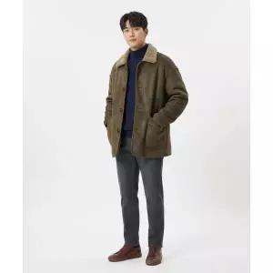 LEFTSEOUL 리버시블 하프 무스탕 자켓 [헤이즐넛]