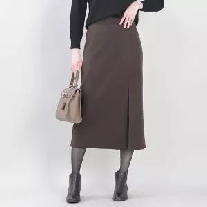 [NS홈쇼핑]애비뉴투지 엄마옷 옆트임 모직 느낌 기모 정장 가을 겨울 롱 치마 S12401..