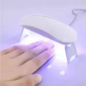 미니 Usb 6W 네일 건조 램프 기계 휴대용 3 LED UV 매니큐어 손톱 케이블 가정용 작은 책상