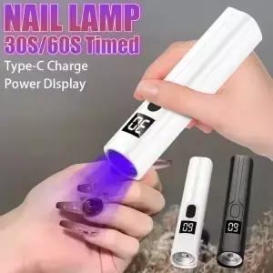 365nm UV LED 네일 램프 건조 미니 자외선 경화 바이올렛 라이트 USB 충전식 위조지폐 감지기 네일아트용