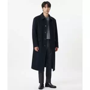 P.IN.O 울 블렌드 대디 싱글 롱코트