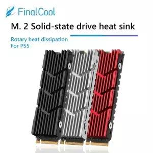 FinalCool 열 실리콘 패드가 있는 SSD 방열판 M2 2280 솔리드 스테이트 하드 알루미늄 라디에이터 M.2 NVMe
