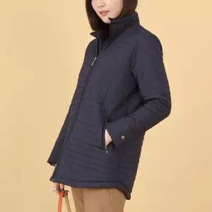 [NS홈쇼핑]애비뉴투지 엄마옷 로잔 누빔 차이나 카라 체크 배색 여성 하프 자켓 J11246..
