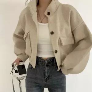 봄아우터 여성 모던 가오리 크롭코트 숏코트 가을 겨울 아우터