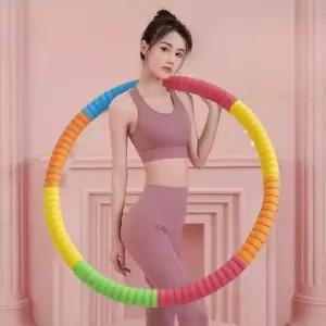똥배 훌라후프 복근운동기구 미끄럼방지 홈트용 지압 조립식 기능 실내 전