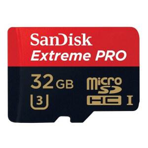 SANDISK EXTREME PRO 32GB UHS-I /U3 MICRO SDHC 4K ULTRA HD 지원 - SDSDQXP-032G-G46A (라벨 변경될 수 있음)