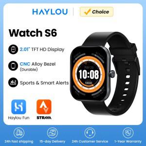 LED시계 HAYLOU WATCH S6 음성 호출 스마트 방수 알림 워치 건강 보조 남성 IP68 SMARTWATCH 모니터링