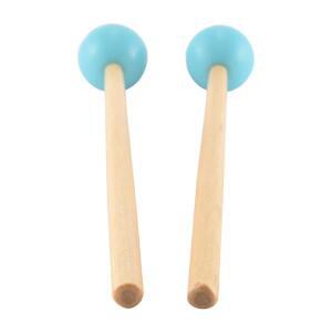 ABVH-2pcs  고무 헤드 스틱 글로켄슈필 실로폰 벨 악기 부품용 나무 손잡이 망치