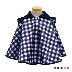 유아동 어린이 판초우의-체크/ 우비 비옷 레인코트